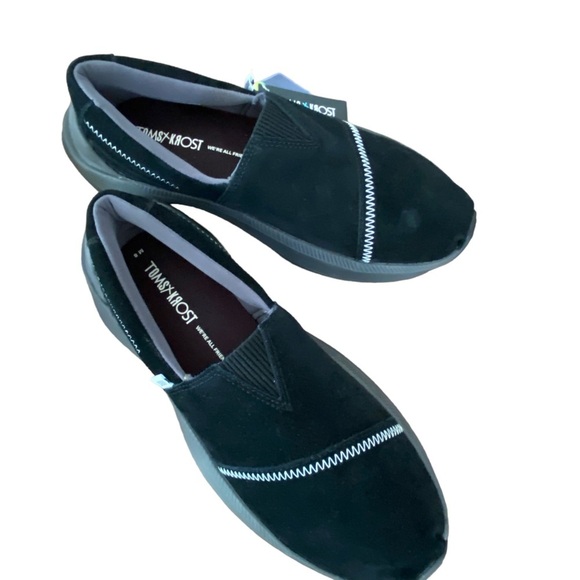 TOMS x KROST Alpargataa Gamma Black Suede Slip-On Shoes NWT Mens Size 8 main image 8